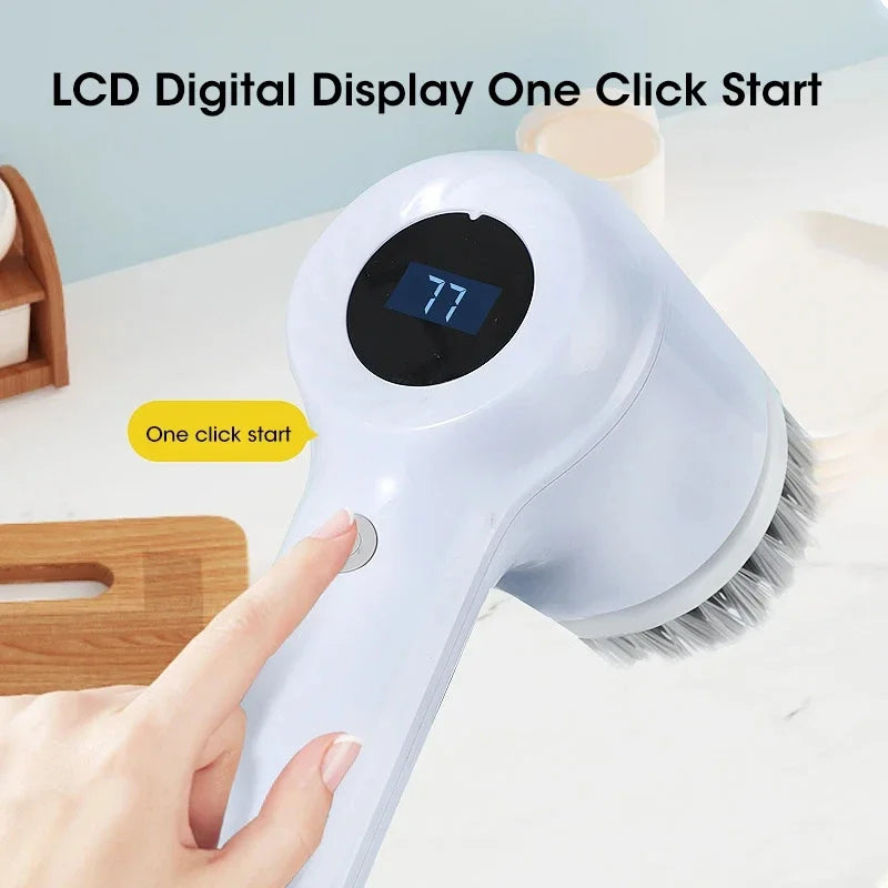 Magic Brush™ LCD Pro – Smart Electric Cleaning Brush with Battery Display