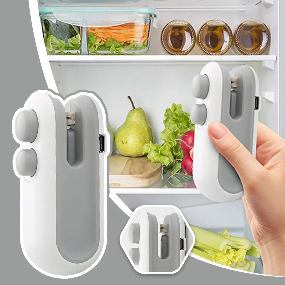 Magnetic Kitchen Bag Sealer - Smart Storage Edition.