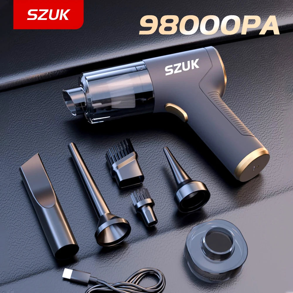 SZUK™ Pro 2-in-1 High Power Wireless Car & Home Vacuum