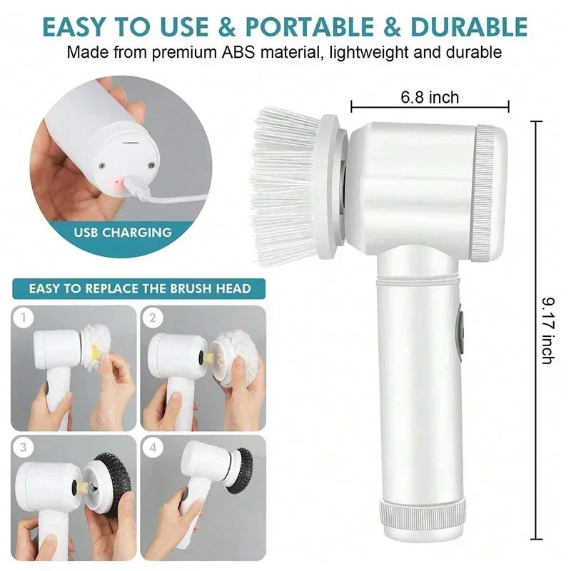 Magic Brush™ LCD Pro – Smart Electric Cleaning Brush with Battery Display
