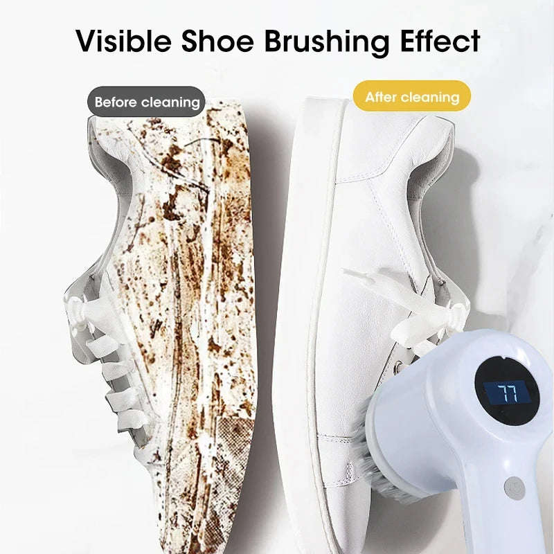 Magic Brush™ LCD Pro – Smart Electric Cleaning Brush with Battery Display